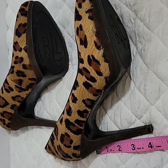 Lauren Ralph Lauren Women's Leopard Pumps Size 6.5B - Picture 8 of 9
